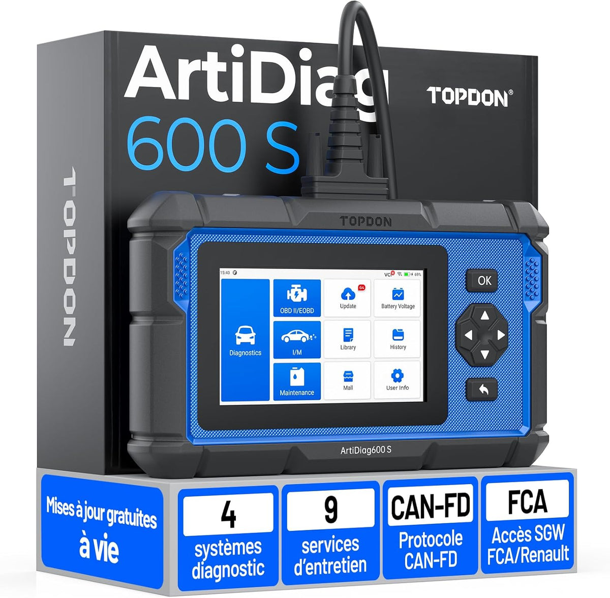 ArtiDiag600S Valise Diagnostic Auto OBD2